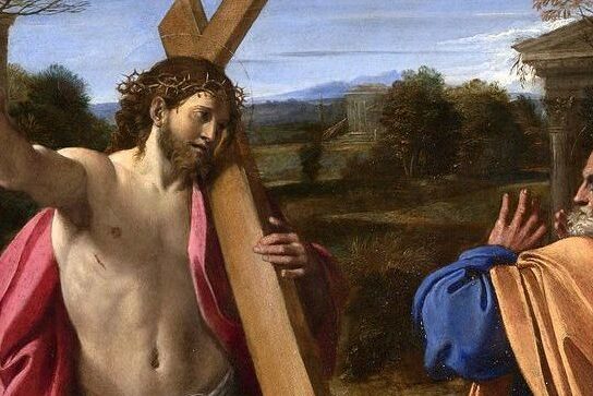Domine,_quo_vadis Domine quo vadis? (1602) por Annibale Carracci