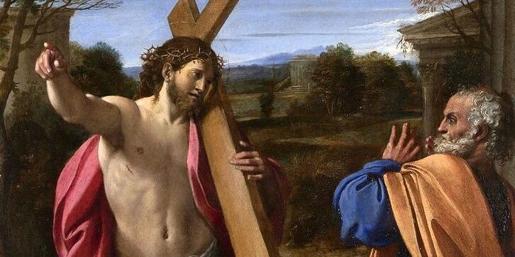 Domine,_quo_vadis Domine quo vadis? (1602) por Annibale Carracci