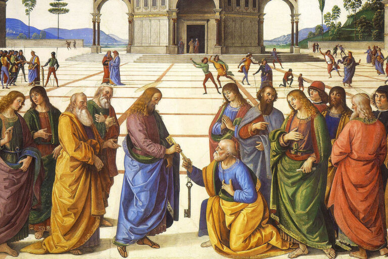 Entrega das Chaves fresco, 1481–1482, Capela Sistina, Rome.
